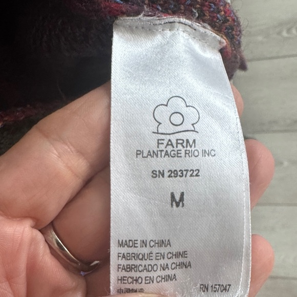 Farm Rio Colorful Patterned Open Cardigan - Picture 3 of 3